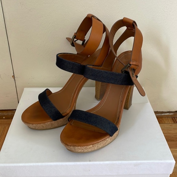See by Chloe Leather Platform Wedge Sandals - Picture 2 of 10